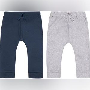 Lamaze Baby Boys' 2pk Organic Cotton Solid Pull-On Harem Pants - 9M